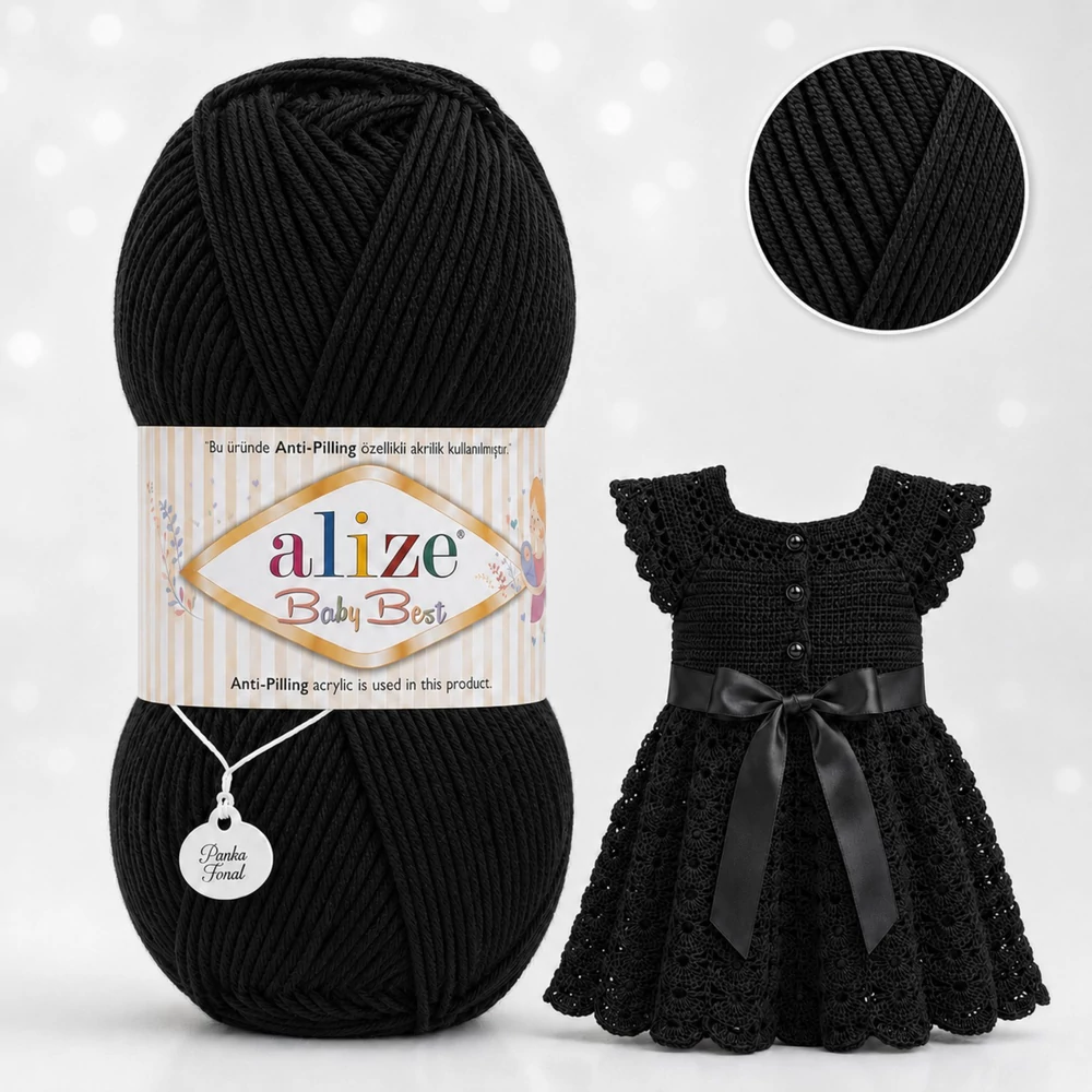 Alize Baby Best - 60 - Fekete