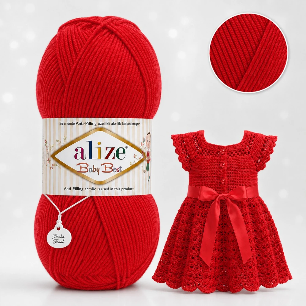 Alize Baby Best - 56 - Tűzpiros