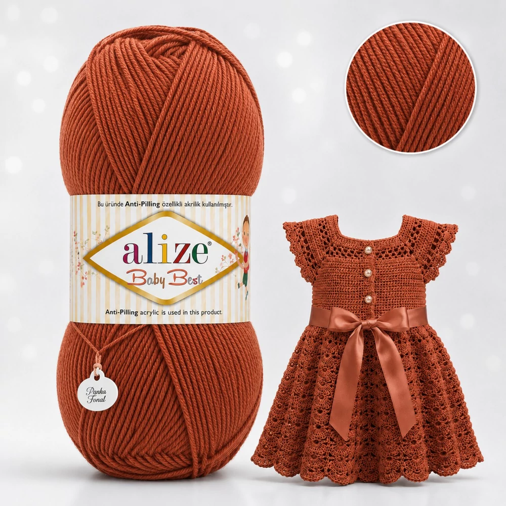 Alize Baby Best - 572 - Tégla barna