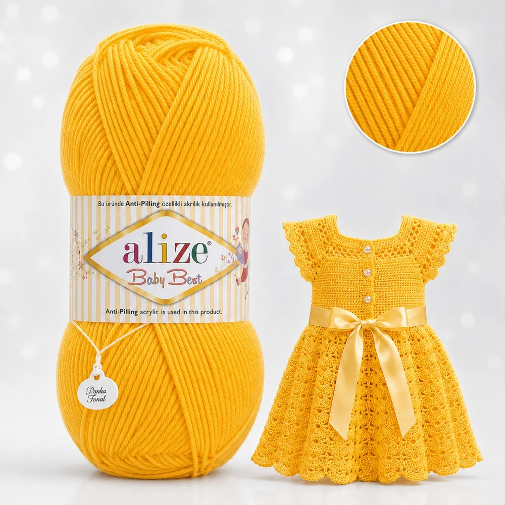 Alize Baby Best - 216 - Mimóza sárga