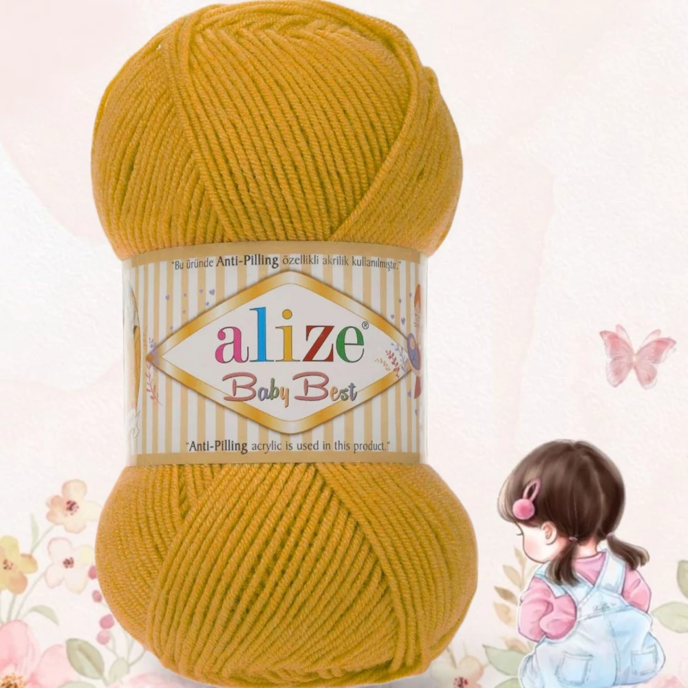 Alize Baby Best - 281 - Mustár sárga