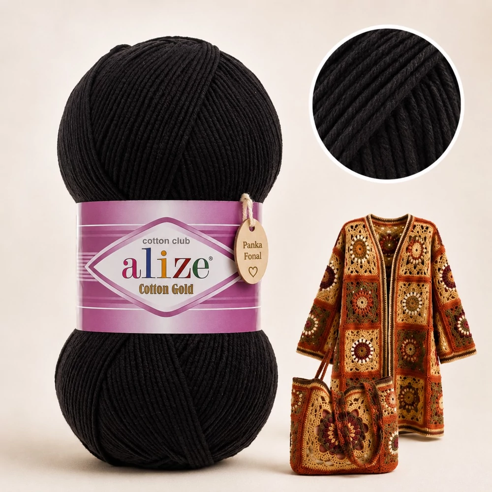 Alize Cotton Gold Fekete - 60 -