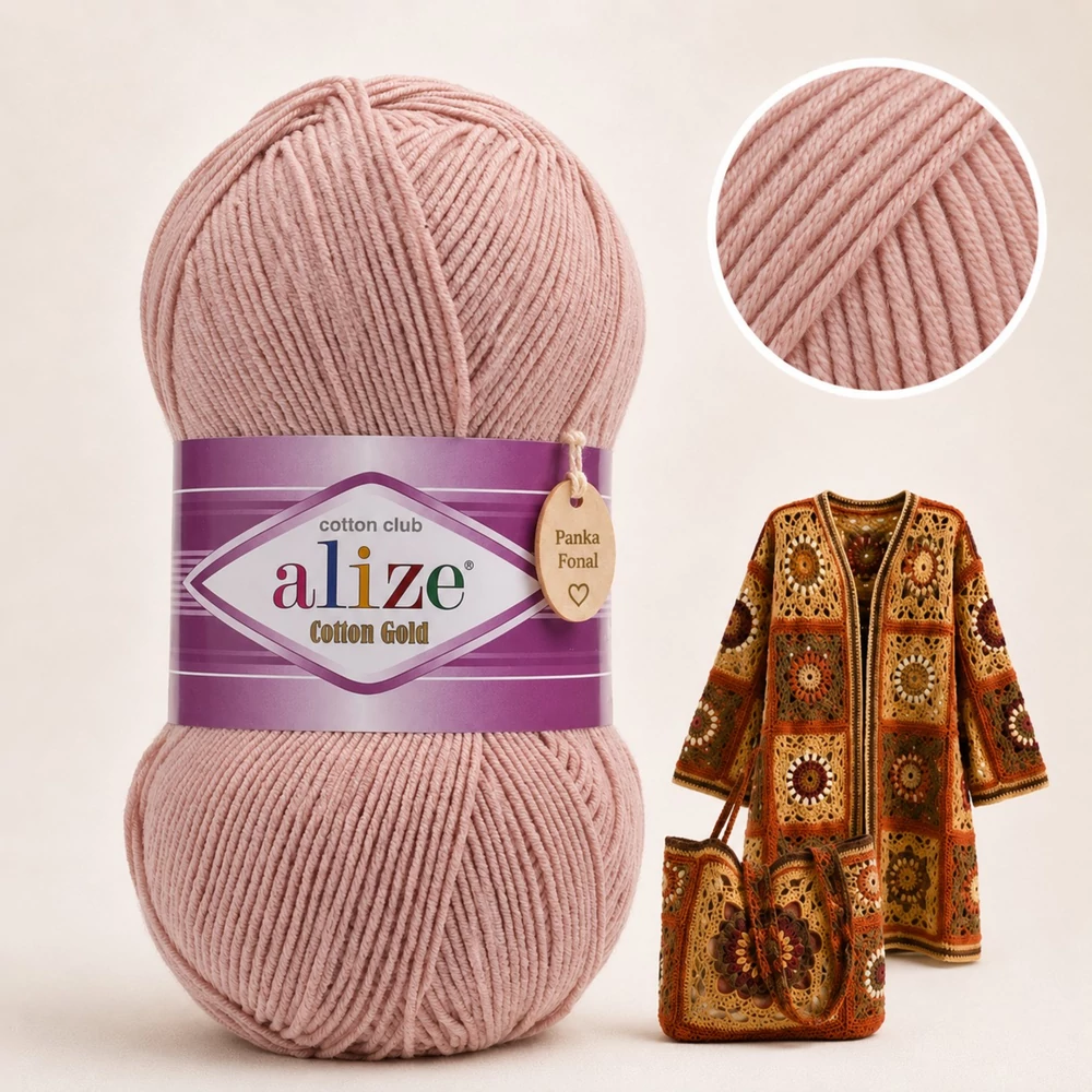Alize Cotton Gold Púder - 161 -
