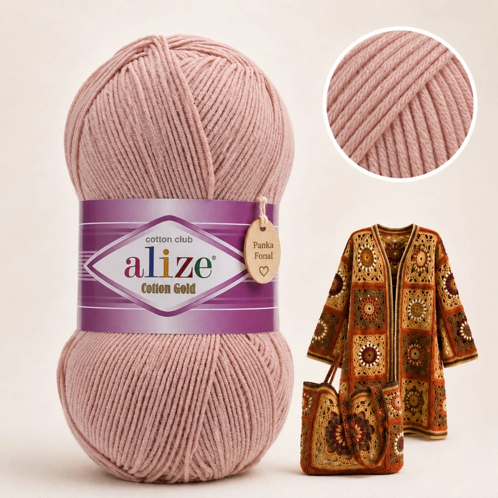Alize Cotton Gold Púder - 161 -