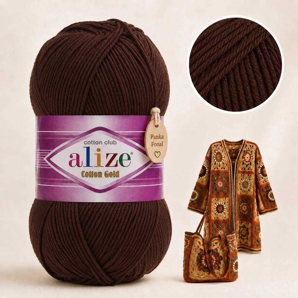Alize Cotton Gold Sötétbarna - 26 -
