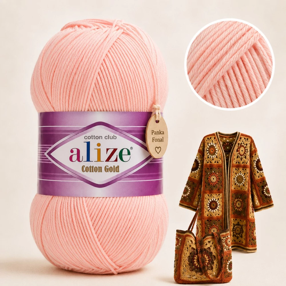 Alize Cotton Gold Rózsaszín topáz - 393 -