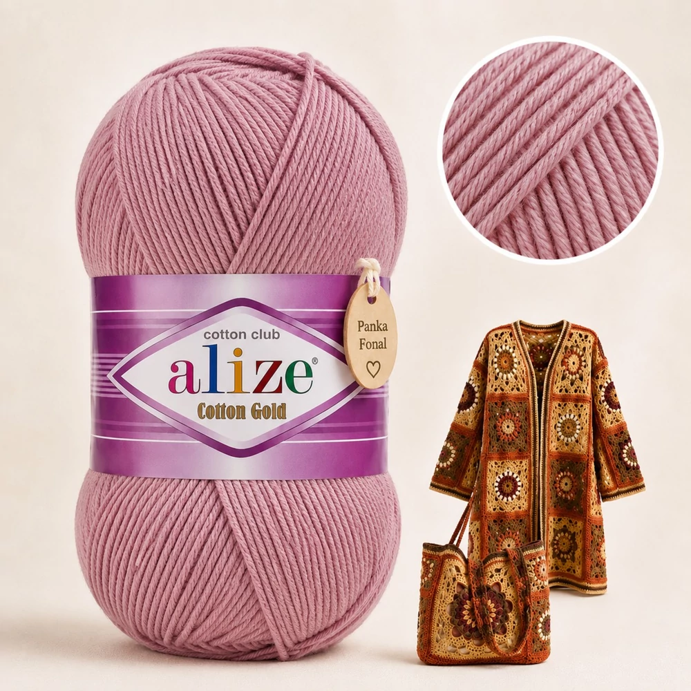 Alize Cotton Gold Nosztalgikus rózsaszín - 676 -