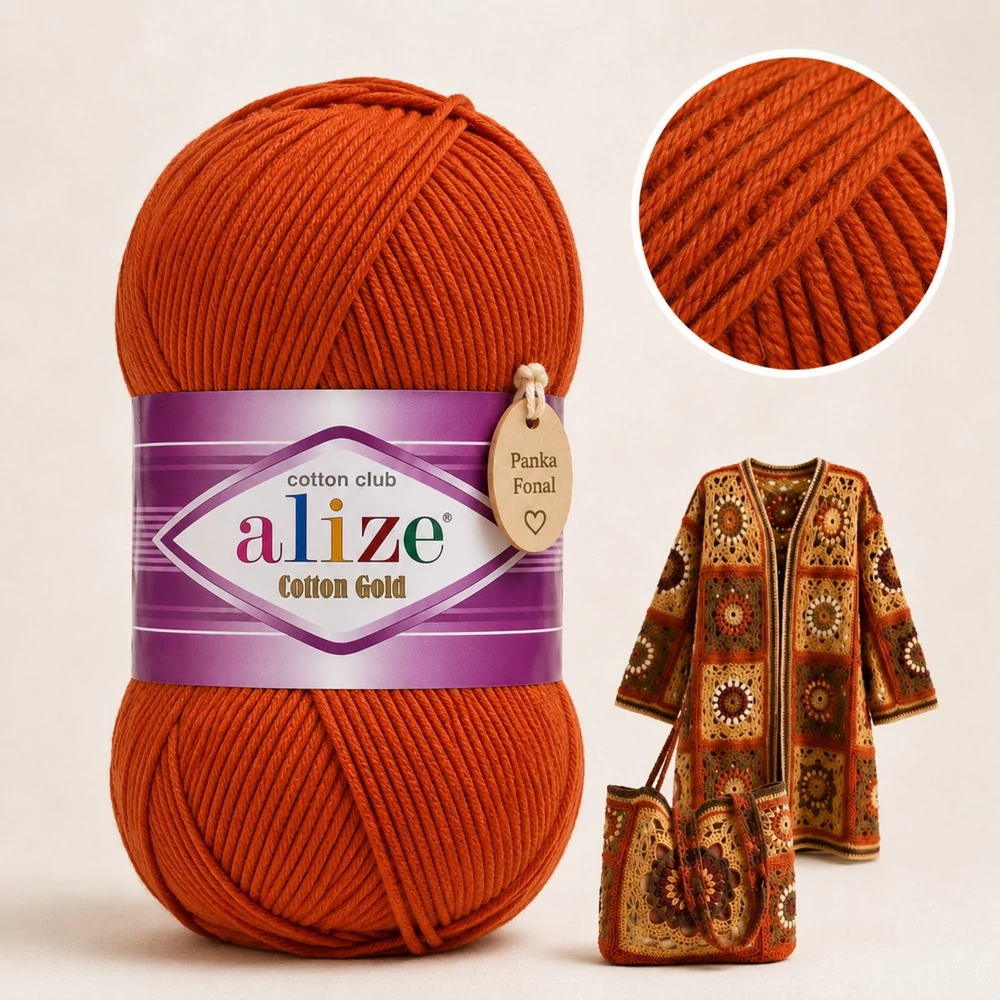 Alize Cotton Gold Tégla - 36 -