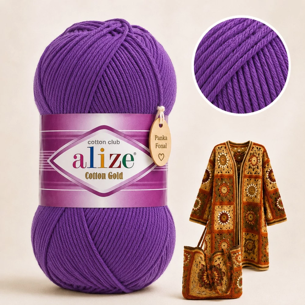 Alize Cotton Gold Árvácska lila - 44 -