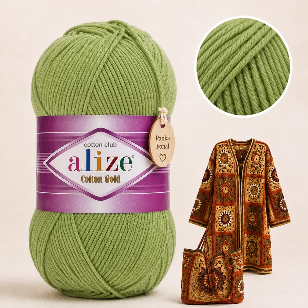 Alize Cotton Gold Bazsalikom - 485 -