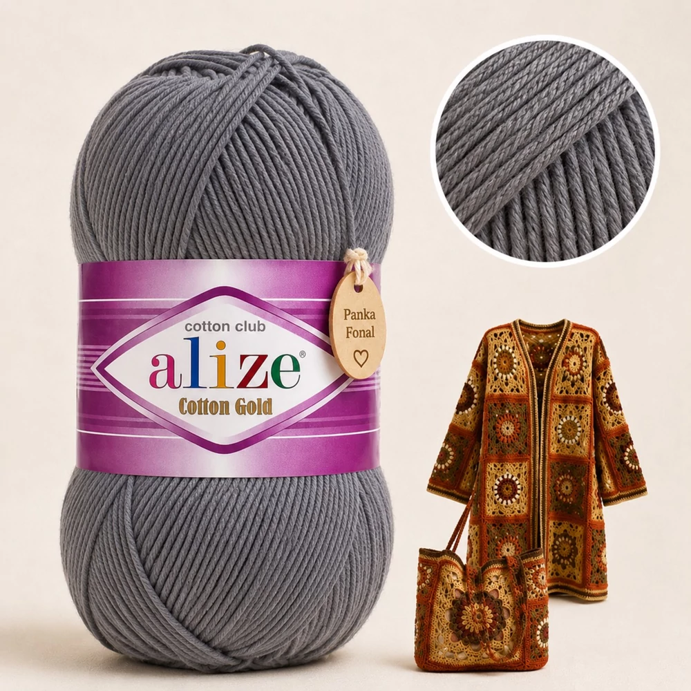 Alize Cotton Gold Szén szürke - 87 -