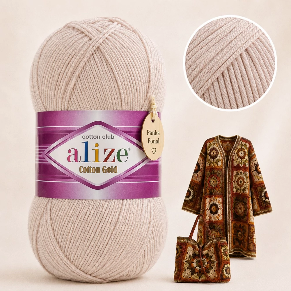 Alize Cotton Gold Kávéhab - 314 -