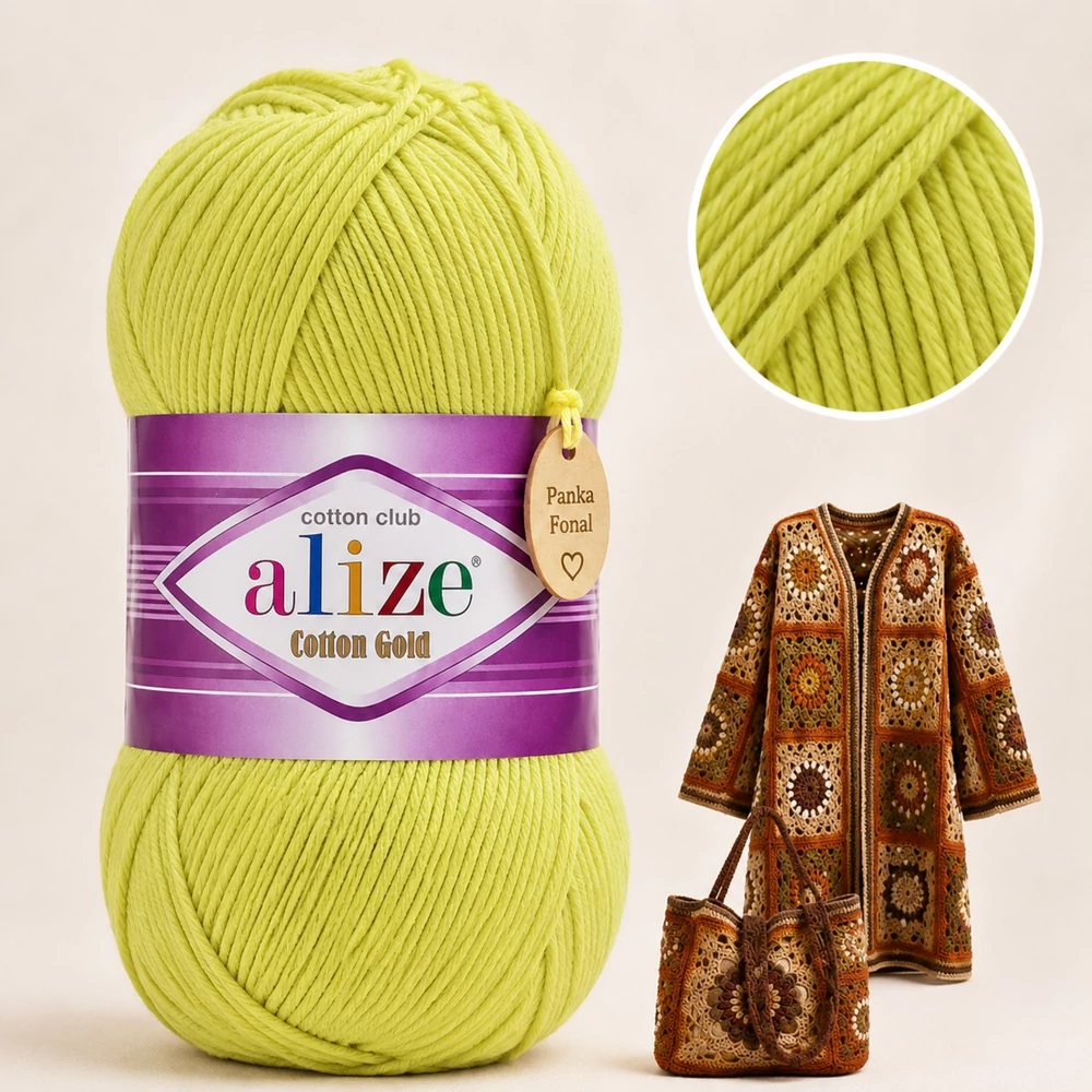 Alize Cotton Gold Kanári sárga - 668 -
