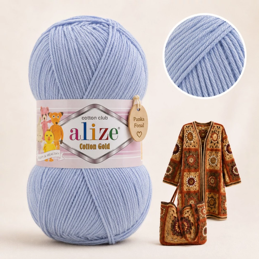 Alize Cotton Gold Farmer kék - 481 -