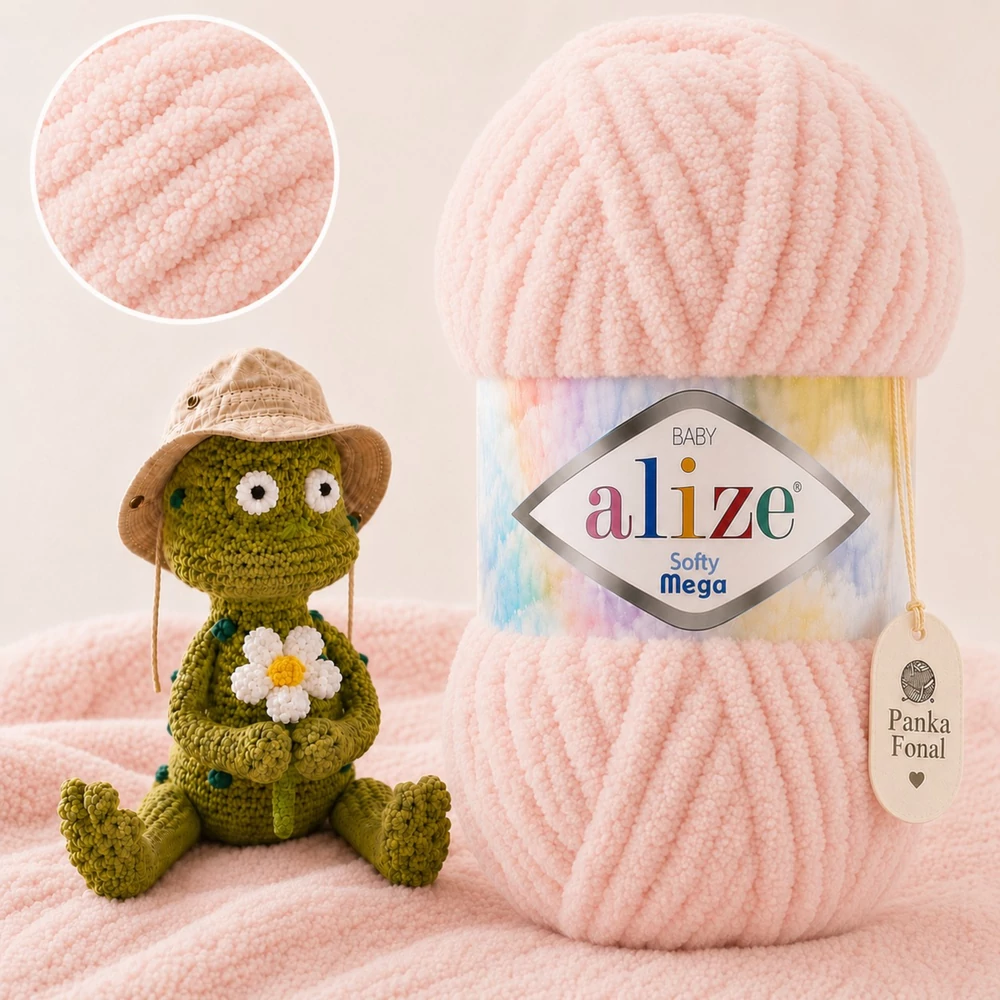 Alize Softy Mega - 340 - Flamingó