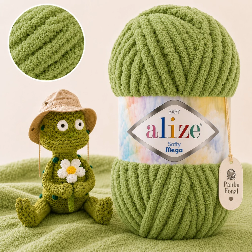 Alize Softy Mega - 485 - Bazsalikom