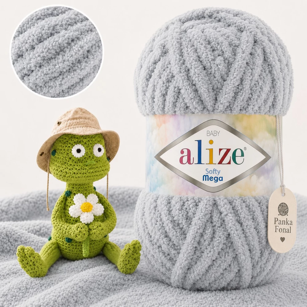 Alize Softy Mega - 428 - Galambszürke