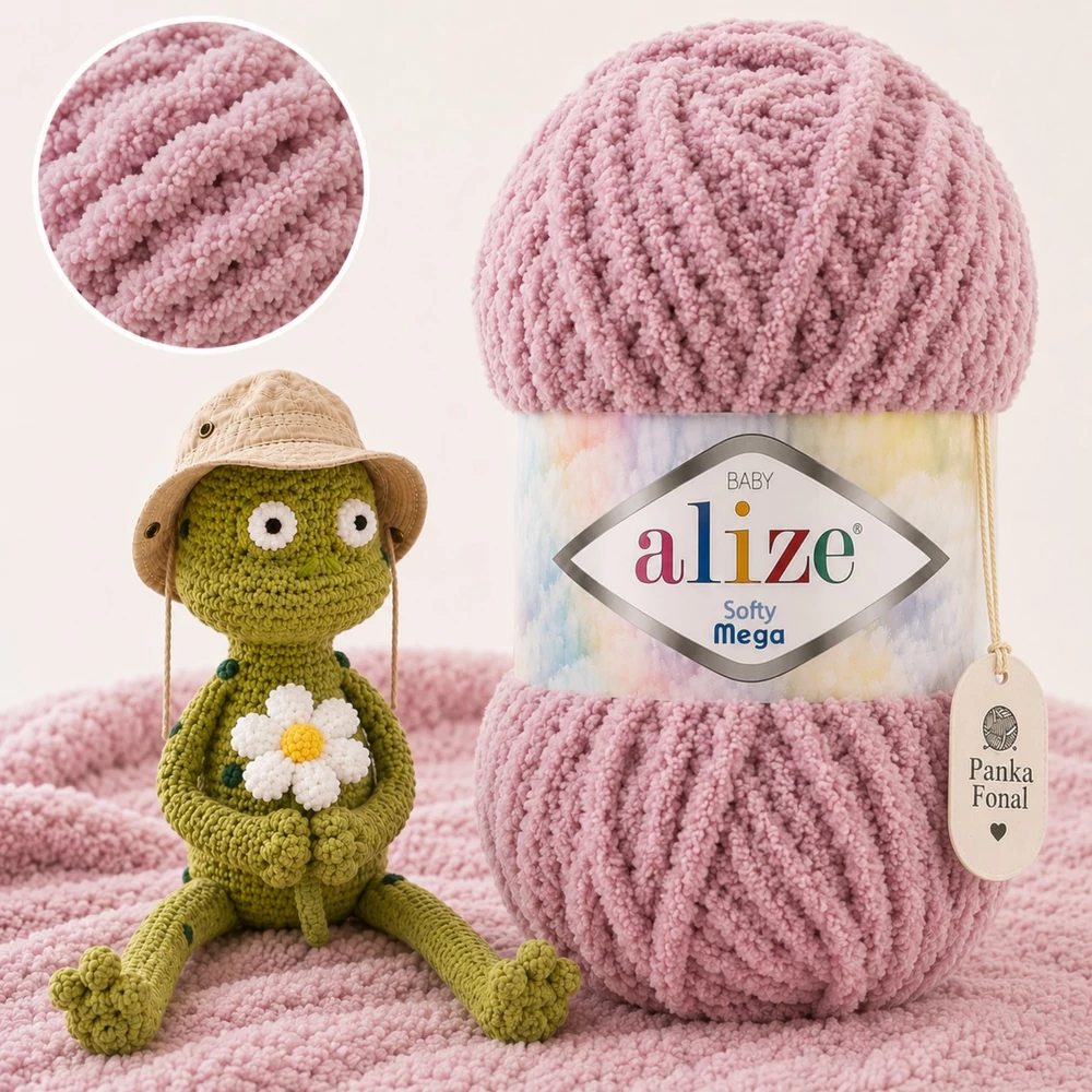 Alize Softy Mega - 295 - Mályvás ábránd