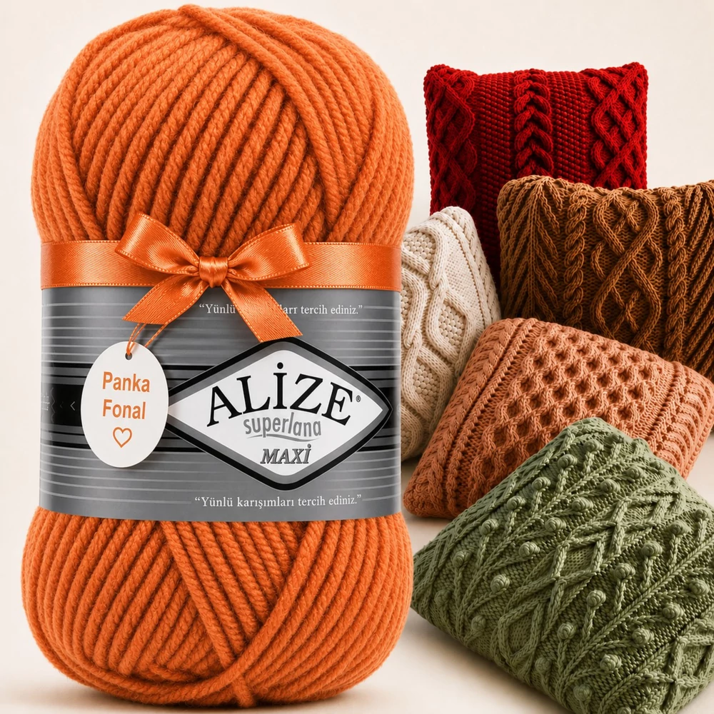 Alize Superlana Maxi Narancs - 225 -