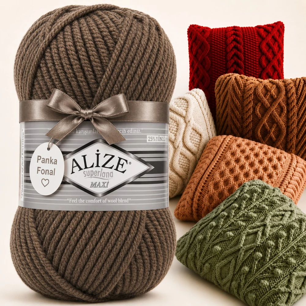 Alize Superlana Maxi - Praliné harmónia - 884 -