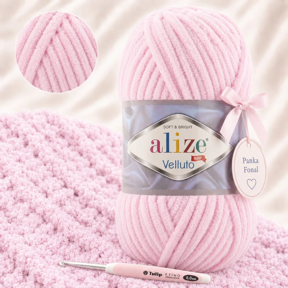 Alize Velluto Babarózsaszín - 31 -