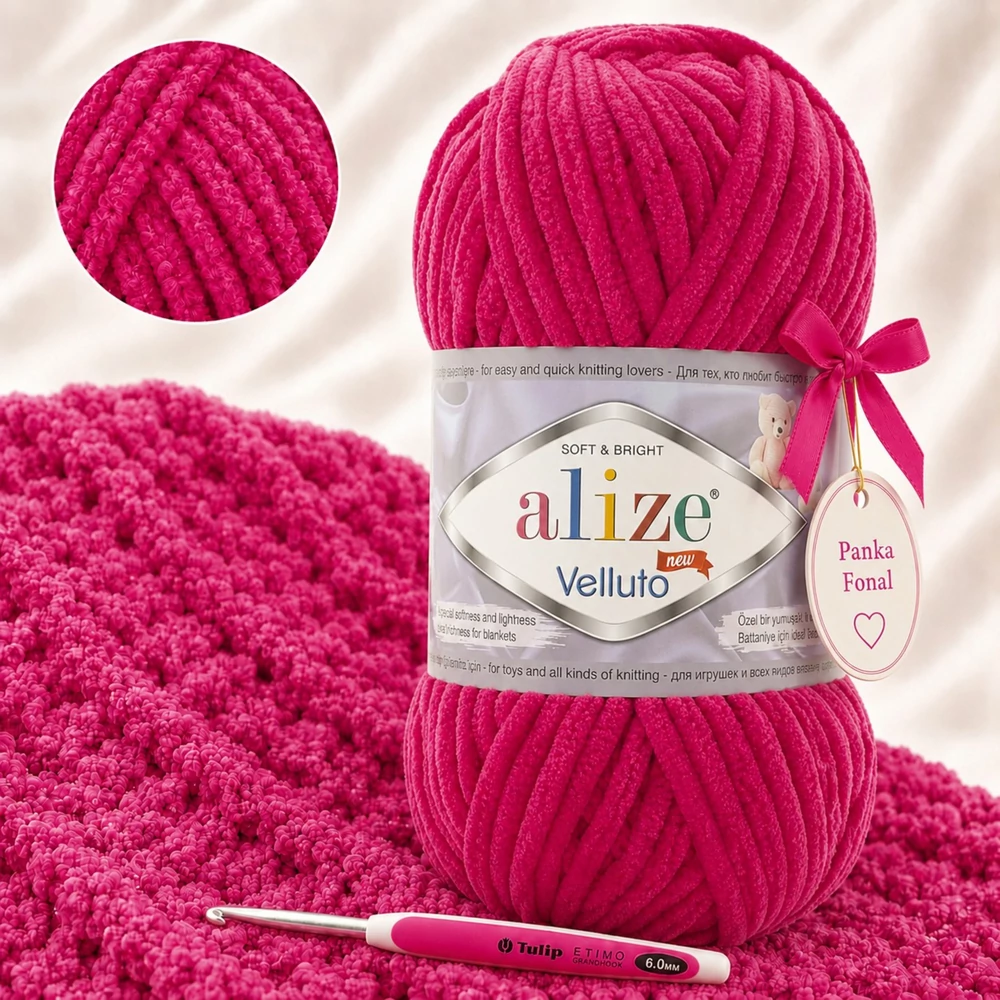 Alize Velluto Alkonybíbor - 798 -