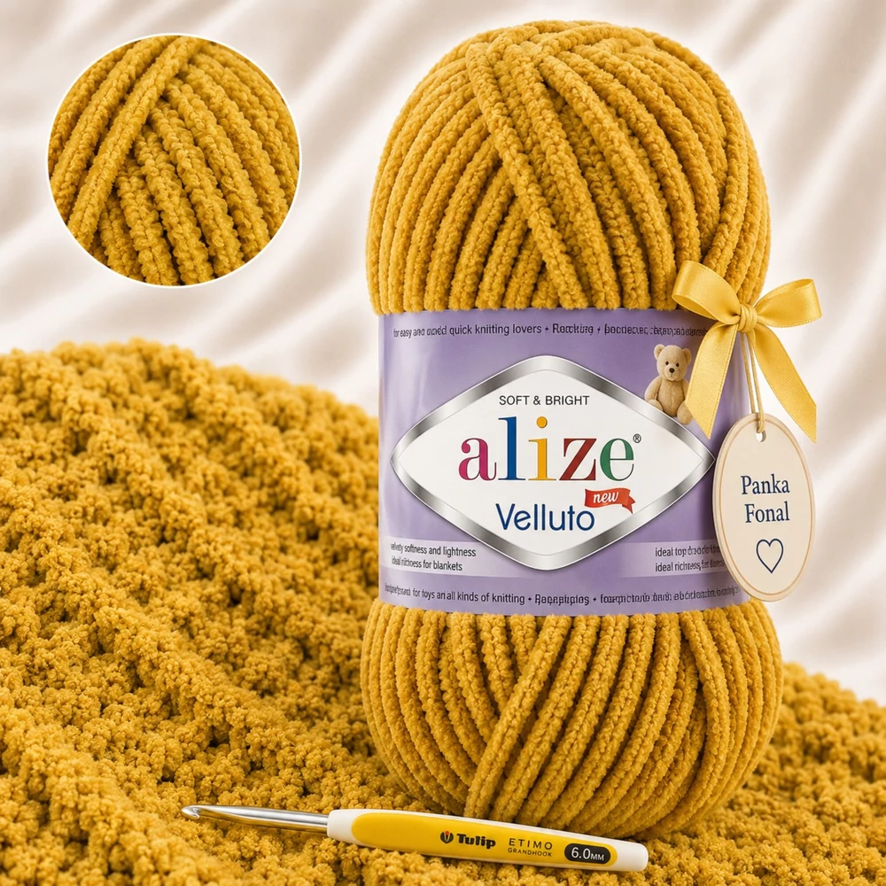 Alize Velluto Sáfrány - 2 -