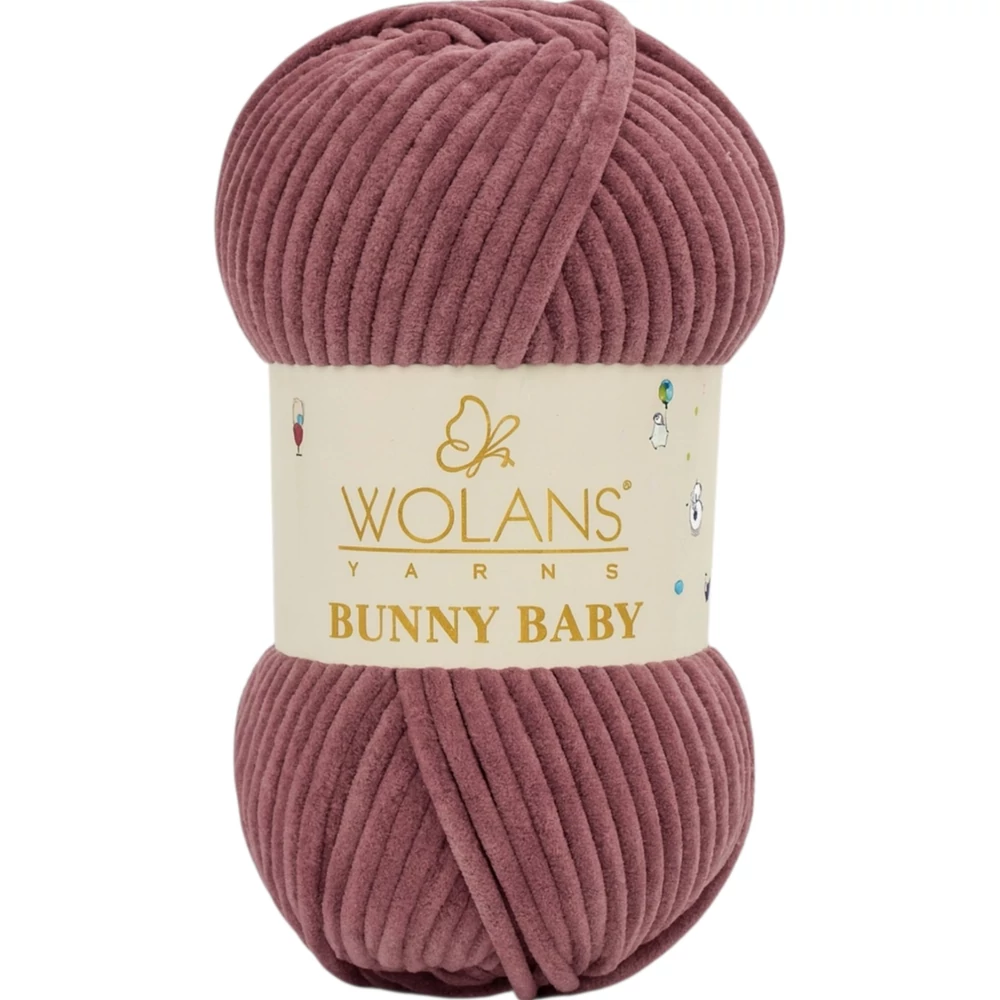 Wolans Bunny Baby zsenília, plüss fonal  Hangavirág színű 100-83