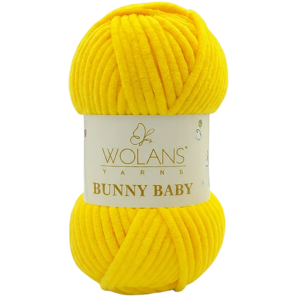 Wolans Bunny Baby zsenília, plüss fonal  Körömvirágfény színű 100-87