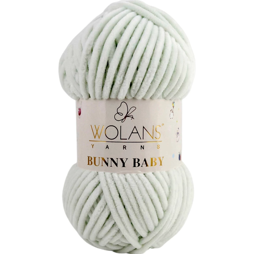 Wolans Bunny Baby zsenília, plüss fonal Mandula színű 100-03
