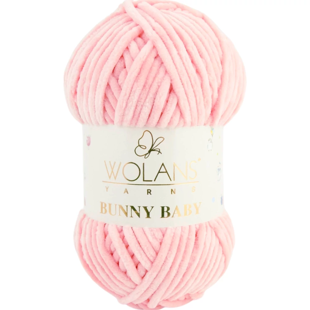 Wolans Bunny Baby zsenília, plüss fonal  Lazac színű 100-21