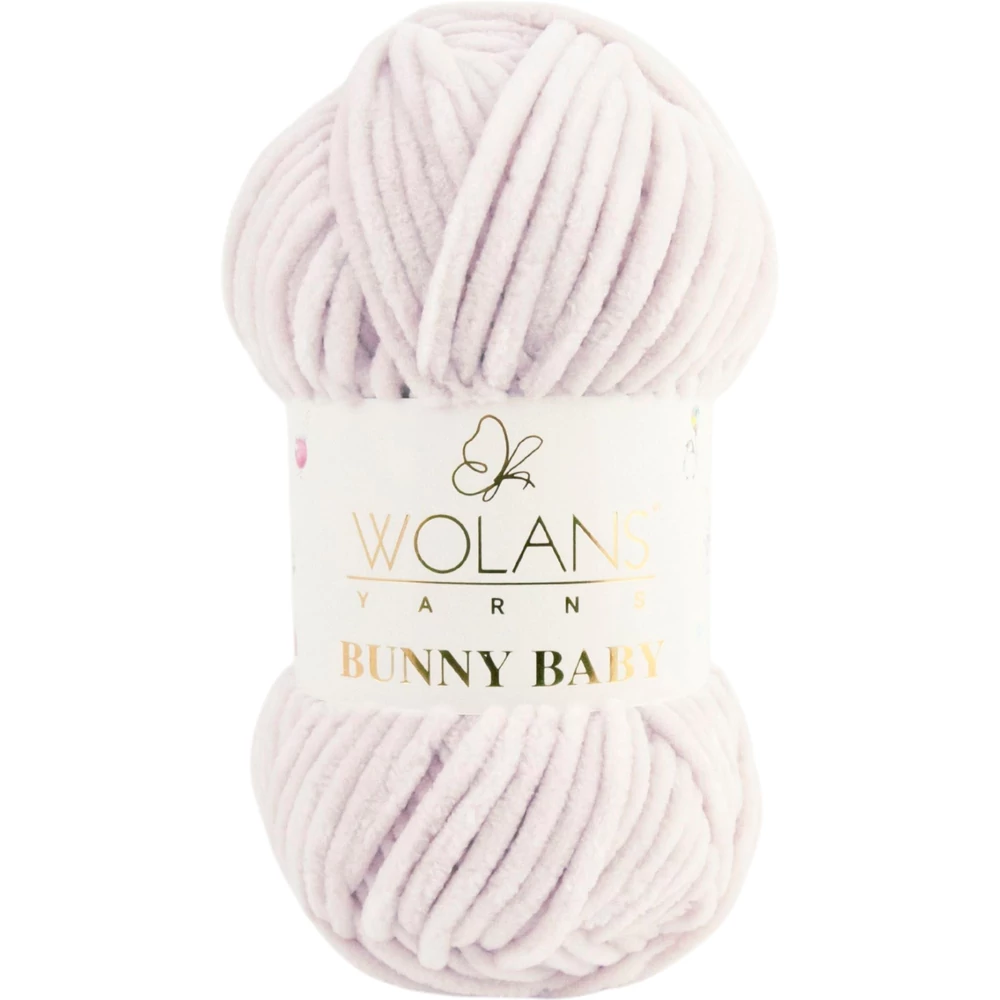 Wolans Bunny Baby zsenília, plüss fonal  Púder rózsaszín színű 100-24