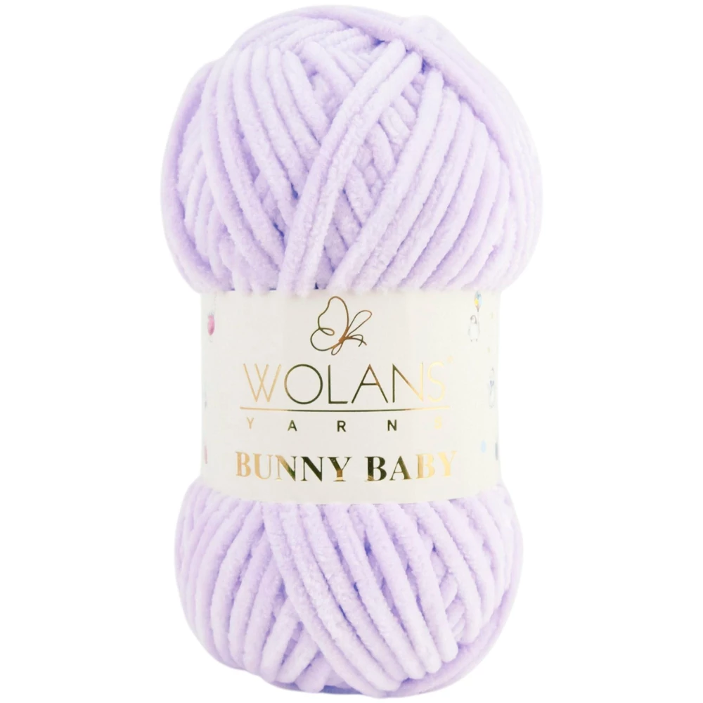 Wolans Bunny Baby zsenília, plüss fonal  Organza lila 100-15