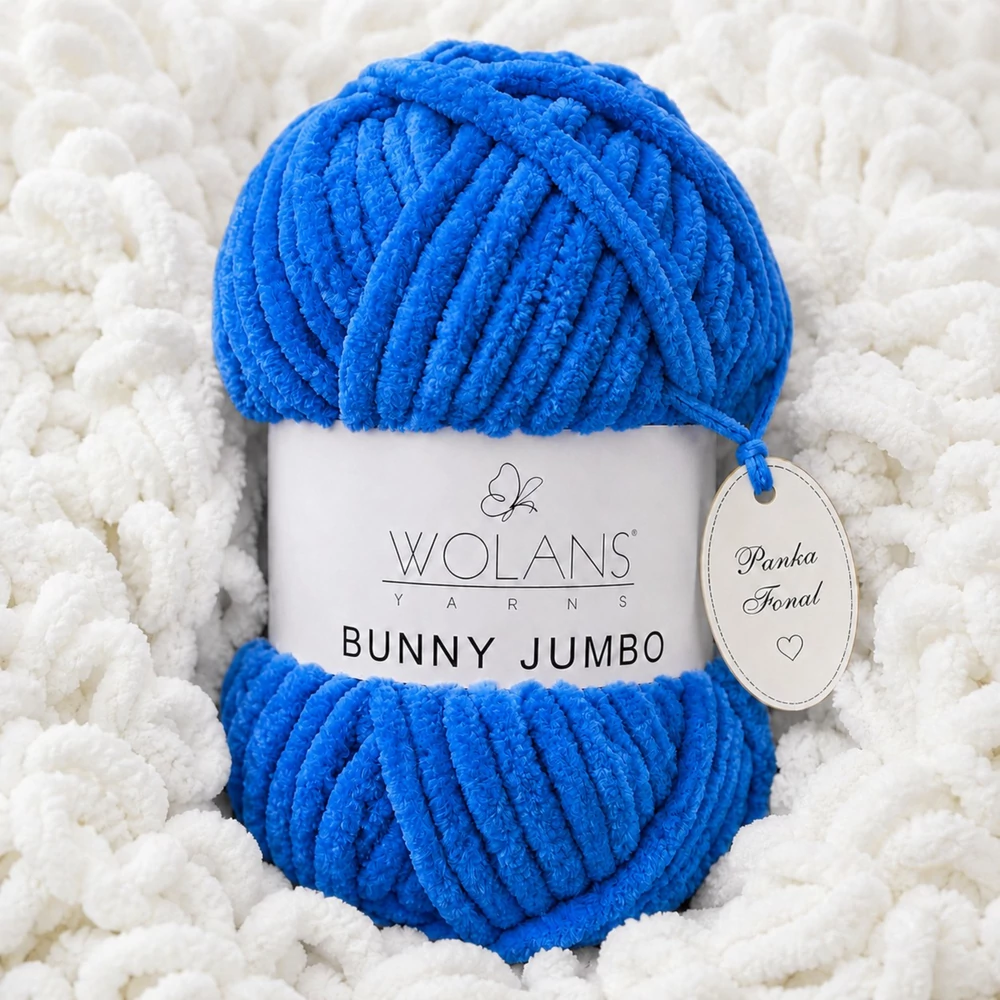 Bunny Home Jumbo plüssfonal, zsenília fonal - Adriakék - 200-35