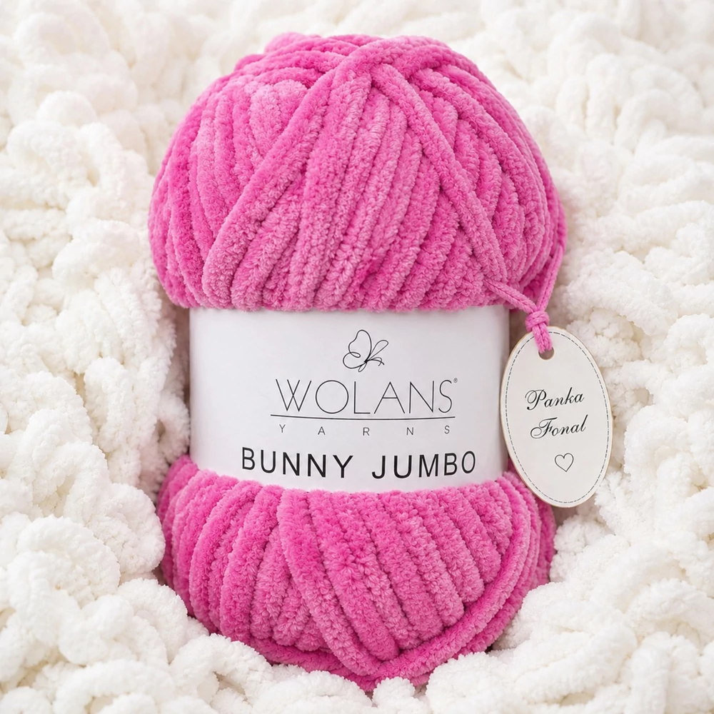 Bunny Home Jumbo plüssfonal, zsenília fonal - Rózsa - 200-31