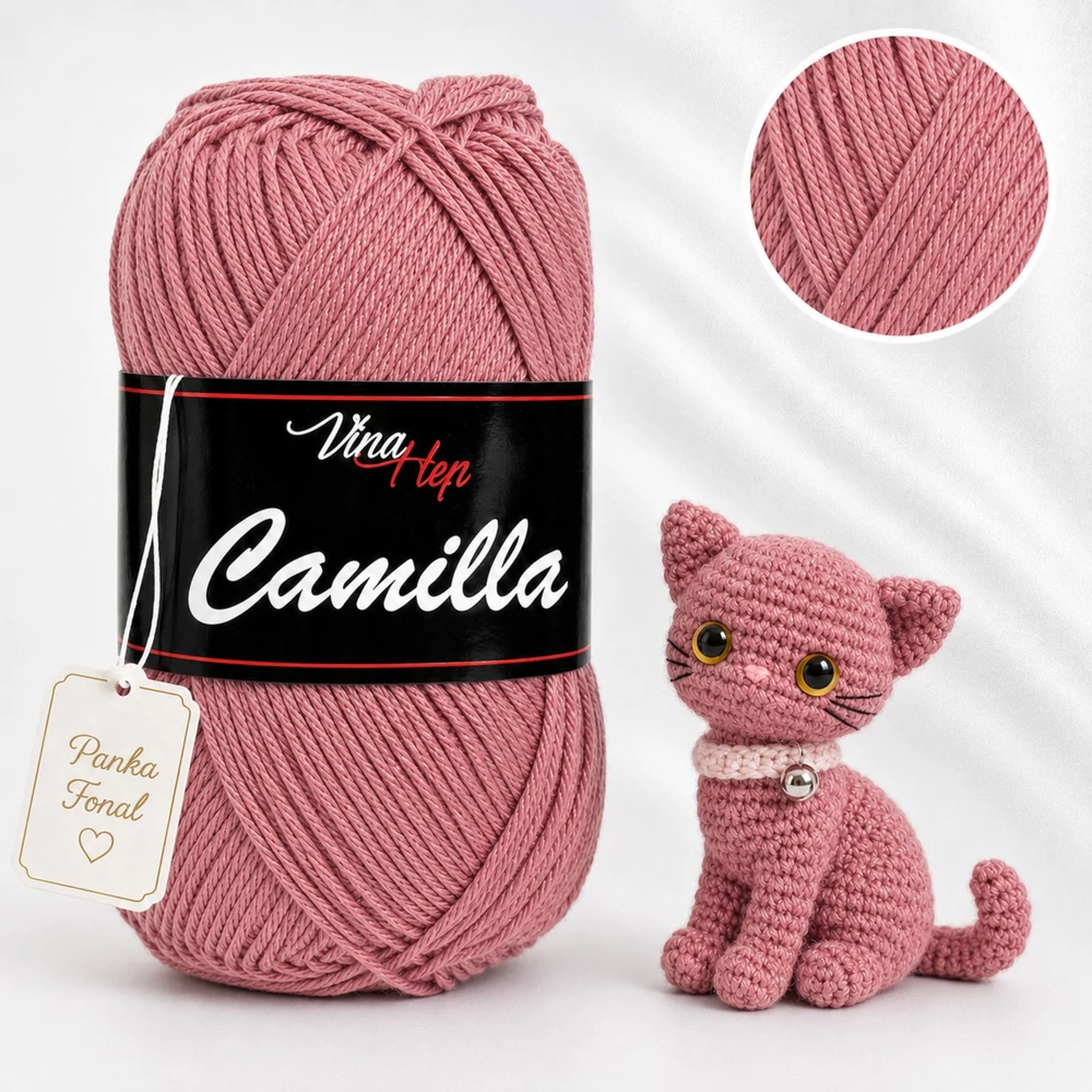 Vlna-Hep Camilla fonal - 8028 - Vintage rose