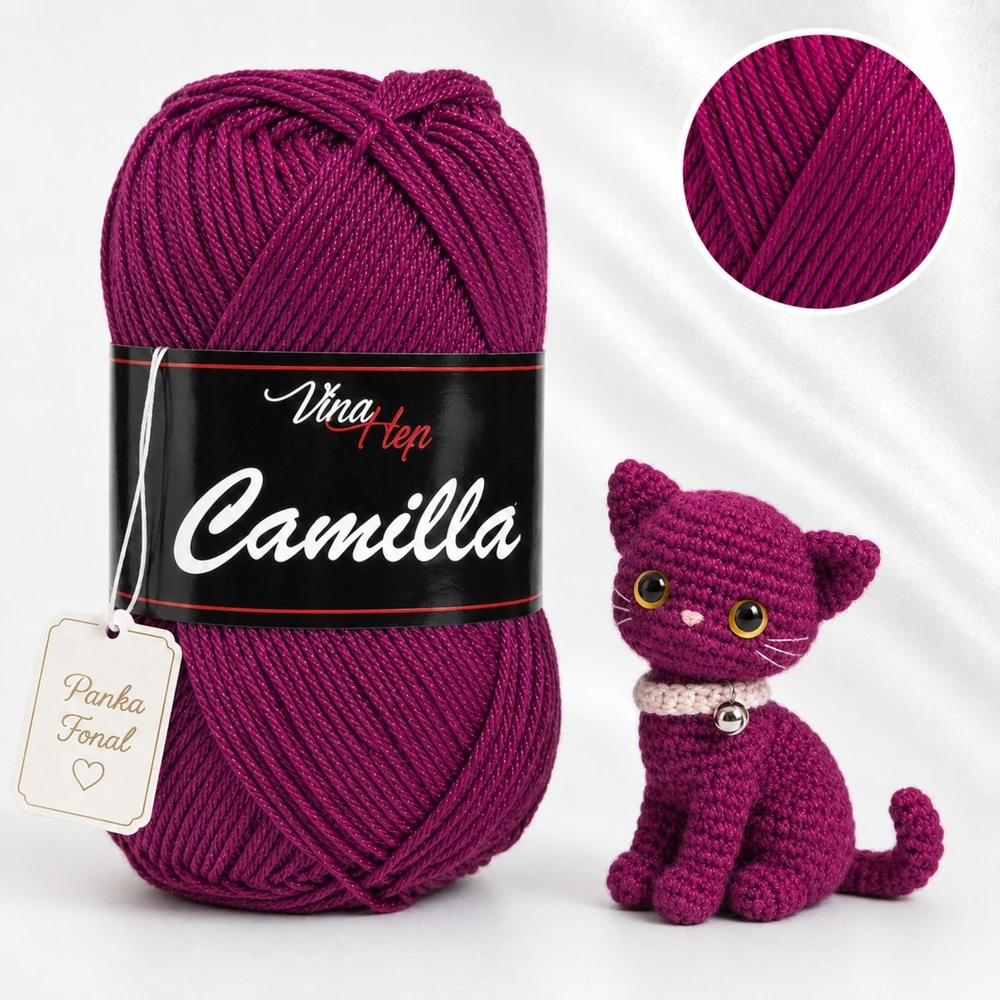 Vlna-Hep Camilla fonal - 8049 - Türoszi bíbor