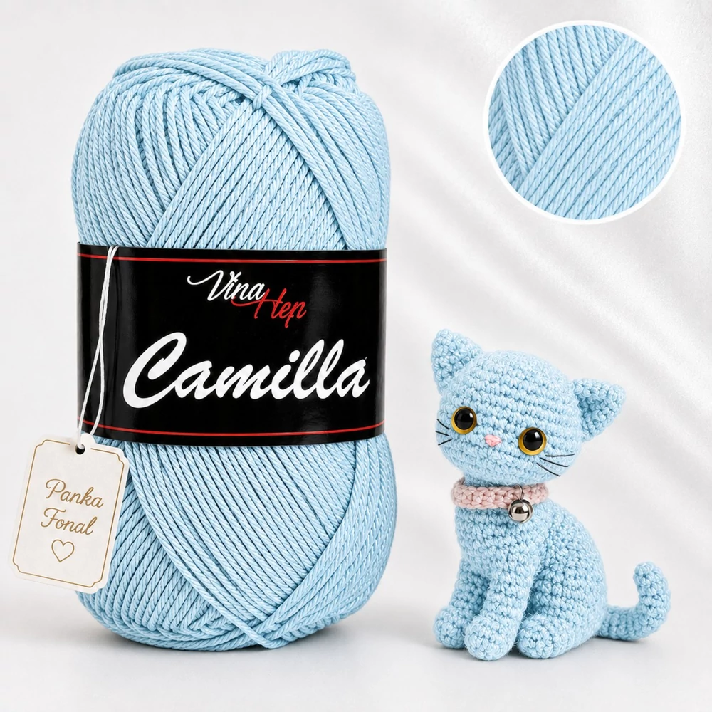 Vlna-Hep Camilla fonal - 8080 - Jég kék