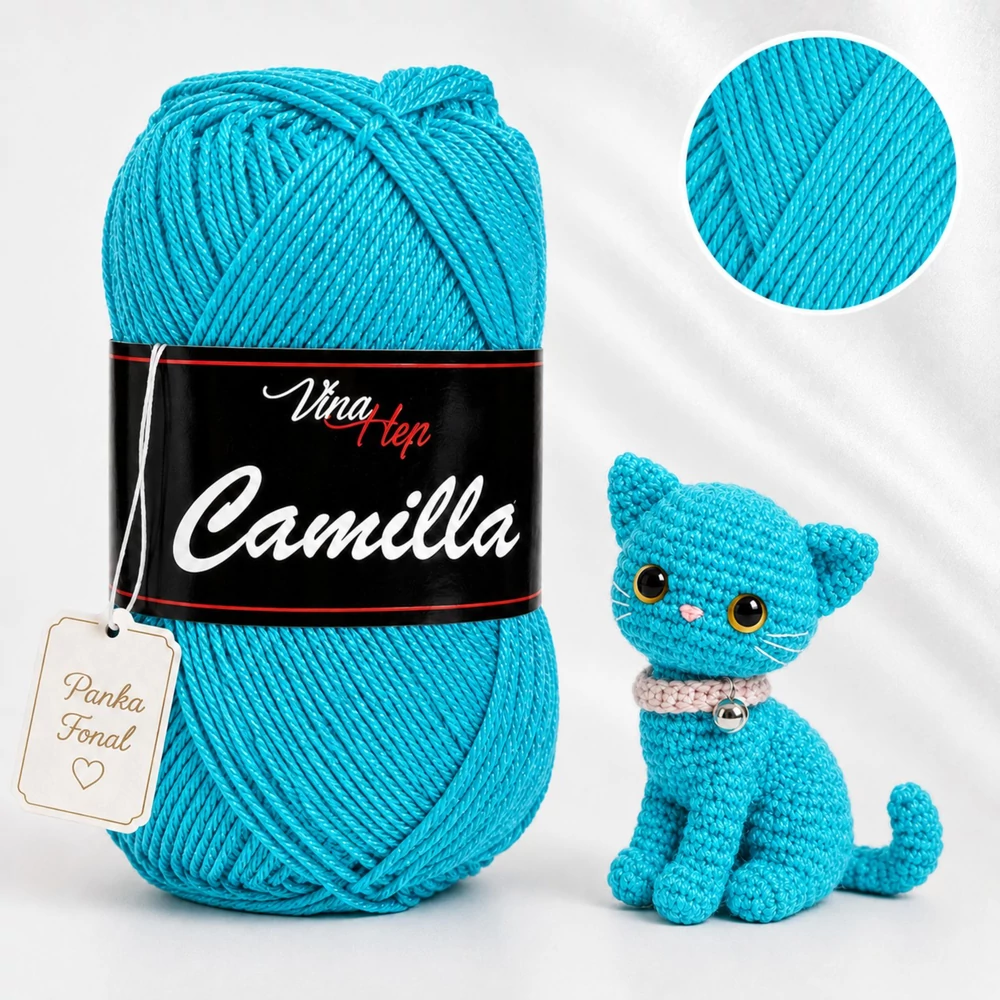 Vlna-Hep Camilla fonal - 8124 - Türkizkék