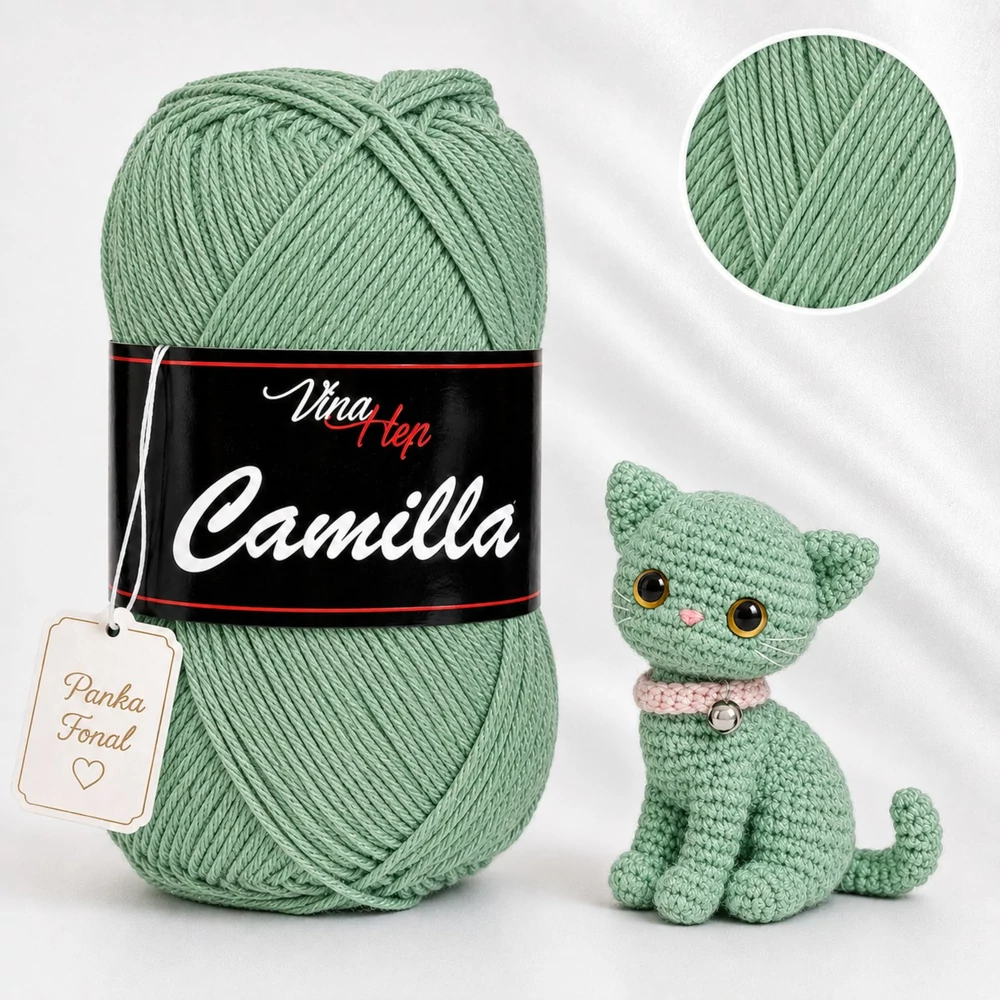 Vlna-Hep Camilla fonal - 8135 - Turmalin zöld
