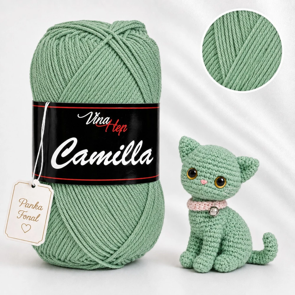 Vlna-Hep Camilla fonal - 8135 - Turmalin zöld