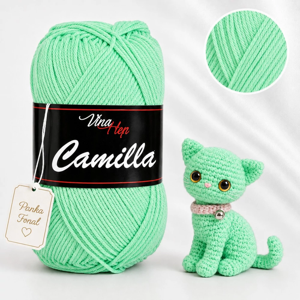 Vlna-Hep Camilla fonal - 8140 - Zöldalma