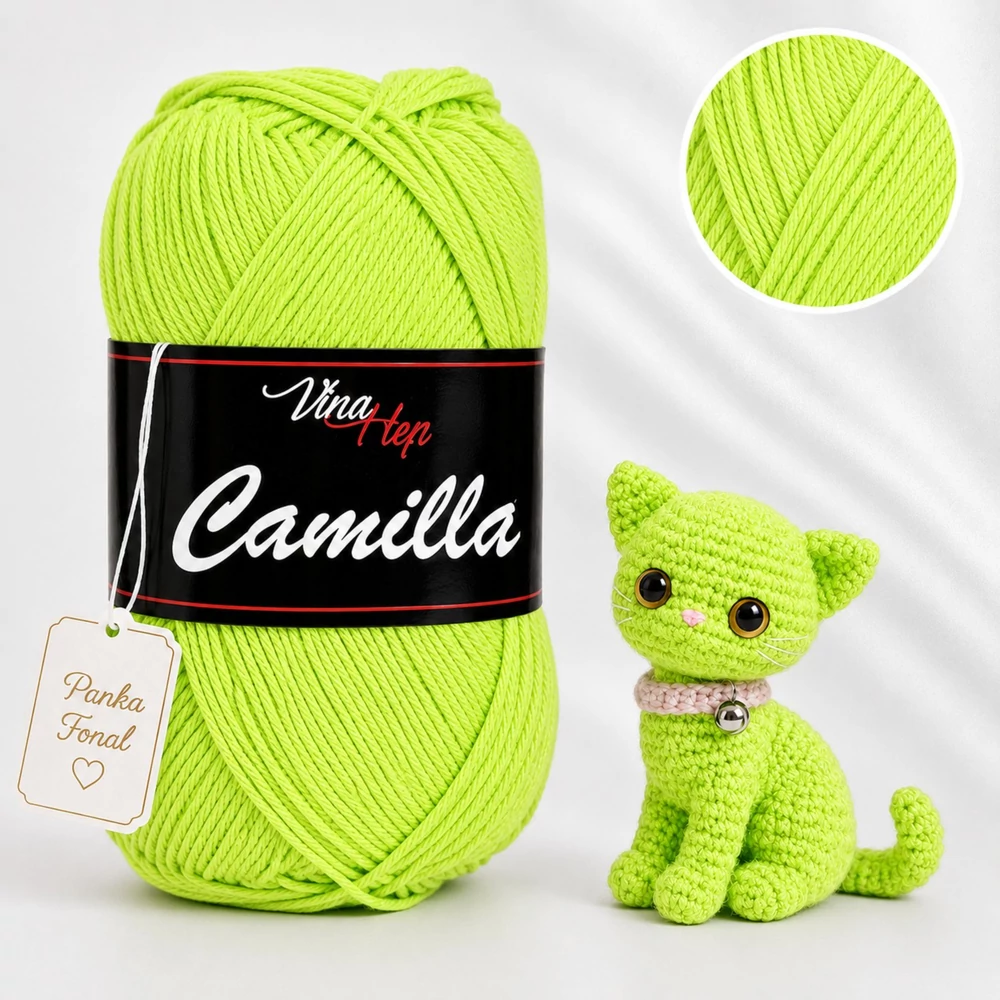 Vlna-Hep Camilla fonal - 8145 - Neon zöld