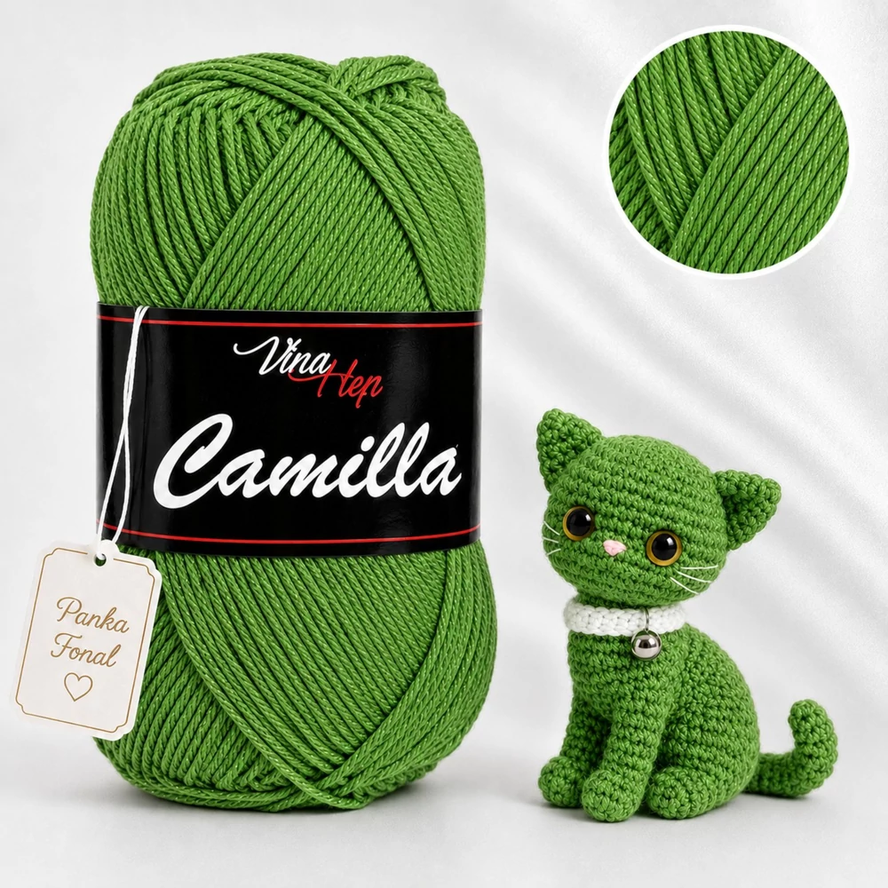 Vlna-Hep Camilla fonal - 8156 - Fűzöld