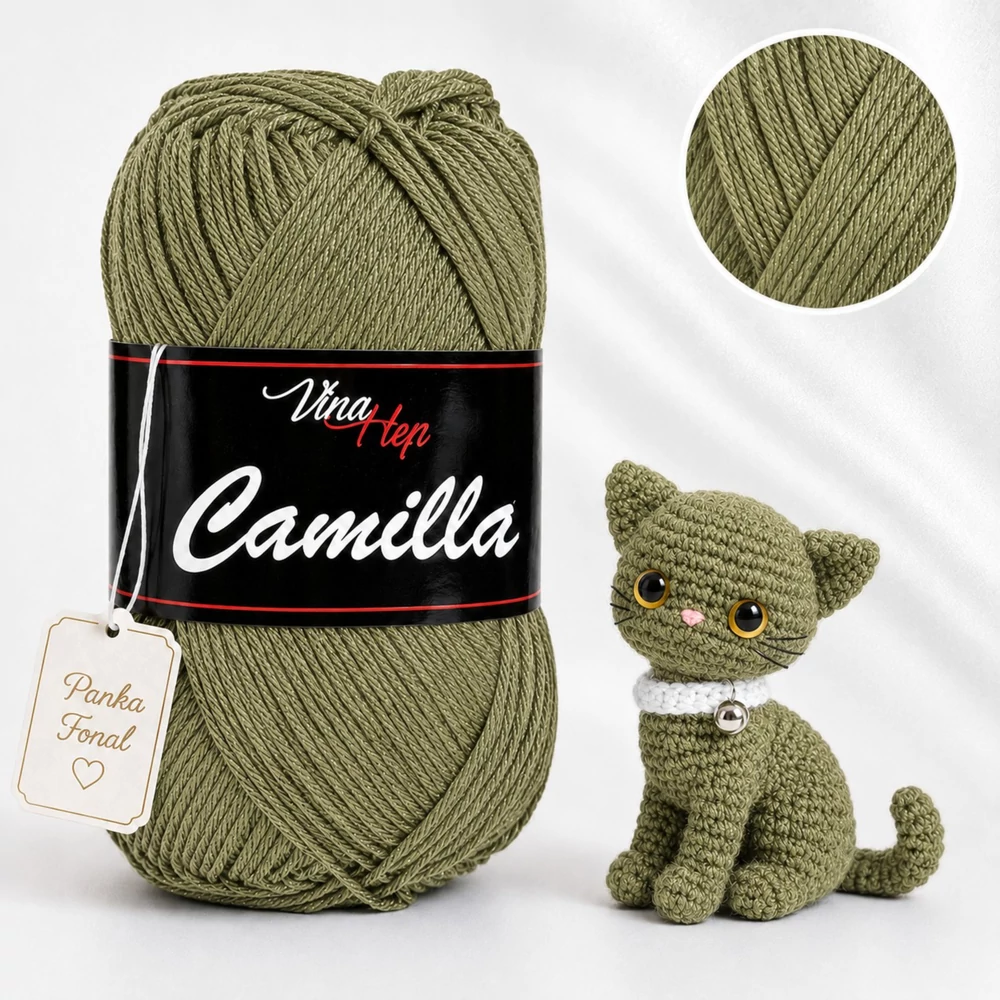 Vlna-Hep Camilla fonal - 8168 - Khaki