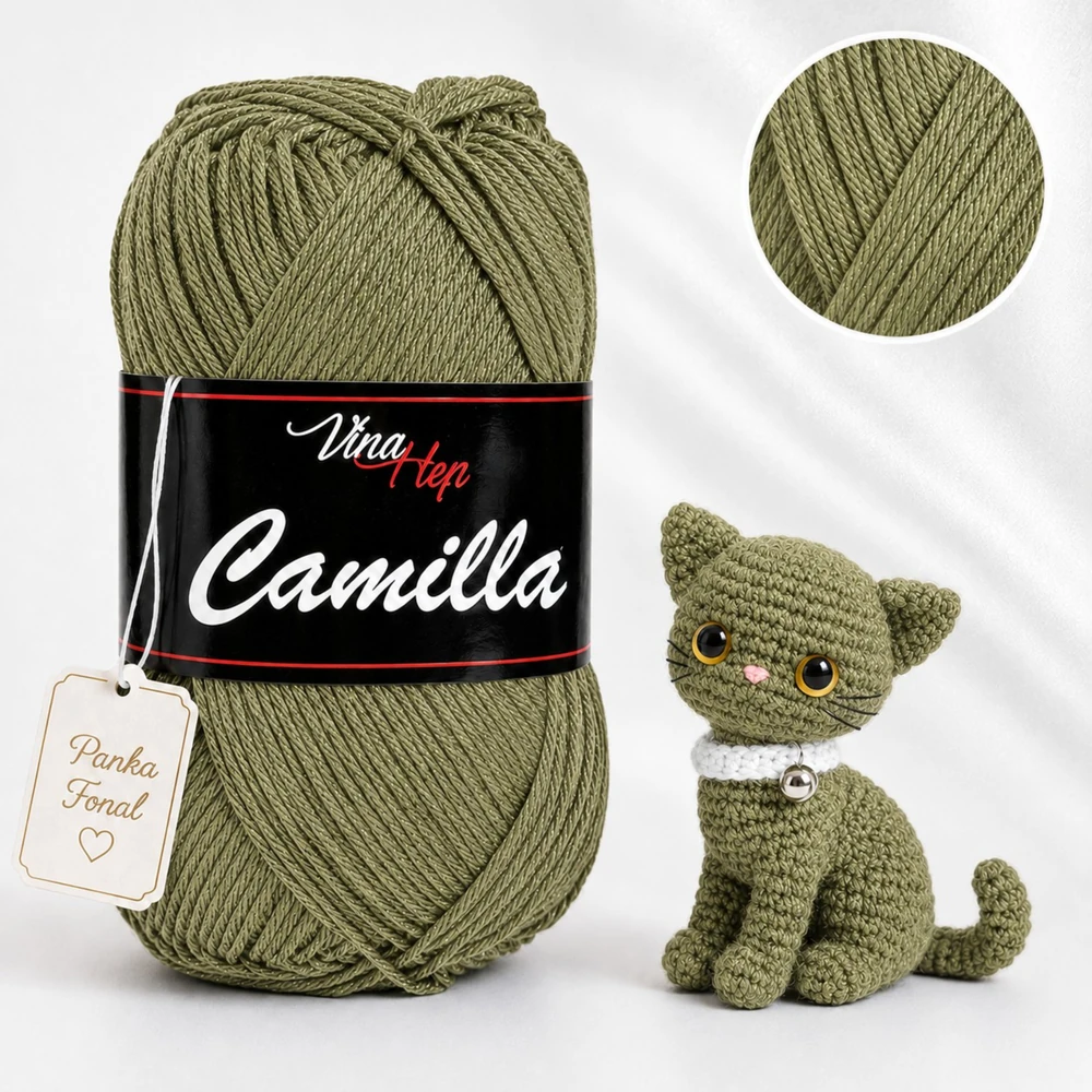 Vlna-Hep Camilla fonal - 8168 - Khaki