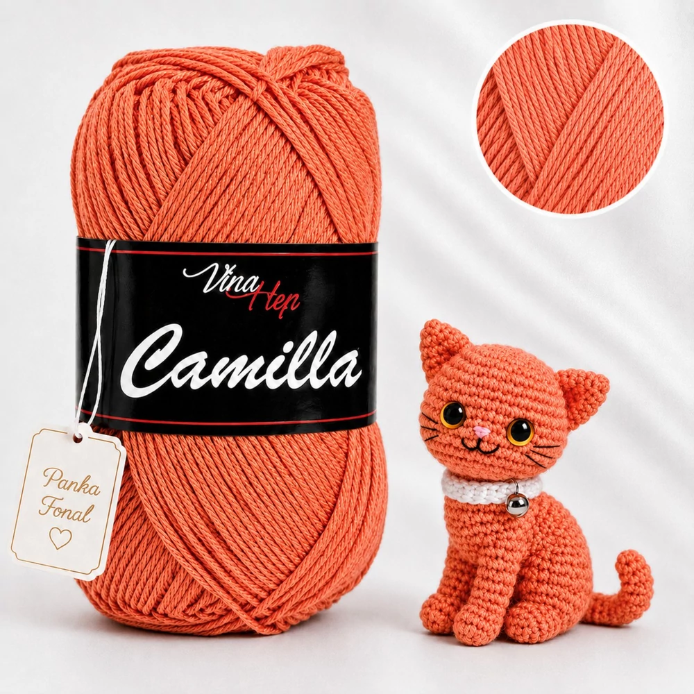 Vlna-Hep Camilla fonal - 8200 - Tégla