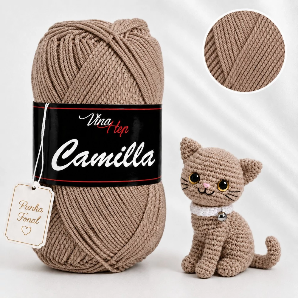 Vlna-Hep Camilla fonal - 8217 - Krumpli barna