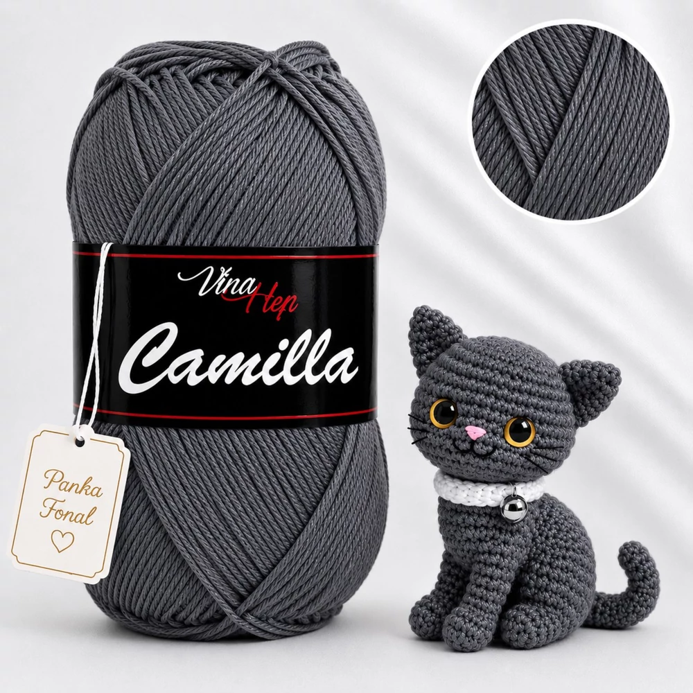 Vlna-Hep Camilla fonal - 8236 - Grafit