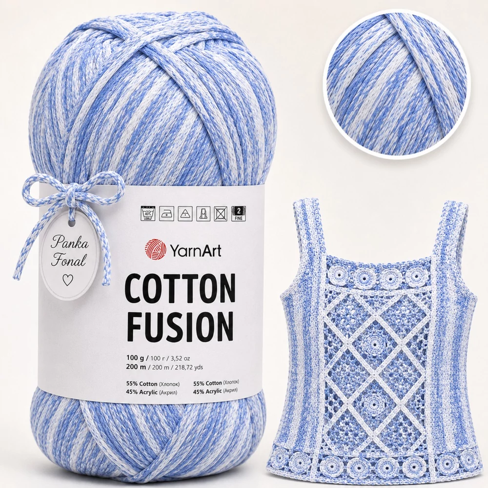 YarnArt Cotton Fusion 100% pamut fonal - 3645 -